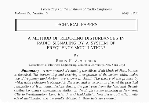 Armstrong's FM Paper